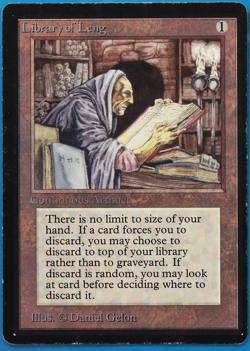 Library of Leng Beta HEAVILY PLD Artifact Uncommon CARD (505777) ABUGames - Image 1
