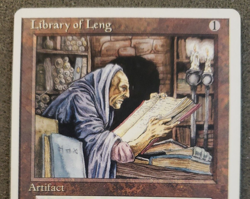 Library of Leng Revised LP Artifact Uncommon MAGIC THE GATHERING CARD (DS3D1PY). - Image 3