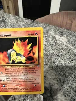 Pokemon TCG Cyndaquil 1st Edition Neo Genesis Regular Card 56/111 - Image 3