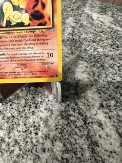 Pokemon TCG Cyndaquil 1st Edition Neo Genesis Regular Card 56/111 - Image 4