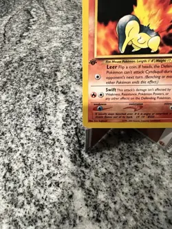 Pokemon TCG Cyndaquil 1st Edition Neo Genesis Regular Card 56/111 - Image 5