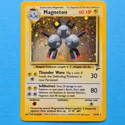 Magneton - 9/130 - Pokemon Base Set 2 Holo Rare Card WOTC - Image 2
