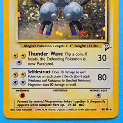 Magneton - 9/130 - Pokemon Base Set 2 Holo Rare Card WOTC - Image 4