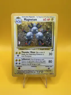 Magneton - 9/130 - Pokemon Base Set 2 Holo Rare Card WOTC MP - Image 1