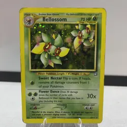 Pokemon Card TCG Bellossom Neo Genesis 3/111 Holo Unlimited Holo Rare LP+ Vtg - Image 1