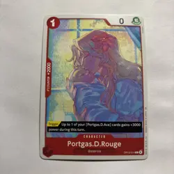 One Piece CCG Portgas D. Rouge Carrying On His Will C Card OP13-014 NM - Image 1