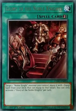 EXFO-EN059 GLORY OF THE NOBLE KNIGHTS RARE 1ST EDITION YuGiOh CARD - Image 1
