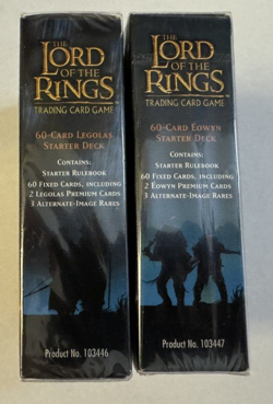 LORD OF THE RINGS BATTLE OF HELMS DEEP EOWYN LEGOLAS TCG 2 60 CARD STARTER DECKS - Image 2