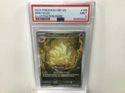 2023 POKEMON OBF EN OBSIDIAN FLAMES 199 NINETALES ILLUSTRATION RARE PSA 9 - Image 1