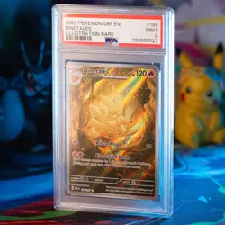 2023 Pokemon Obf En-Obsidian Flames #199 Ninetales Illustration Rare PSA 9 - Image 1