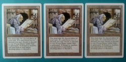 Magic the Gathering MTG Revised LIBRARY OF LENG X 3 VLP/EX U 1994 Vintage! - Image 2
