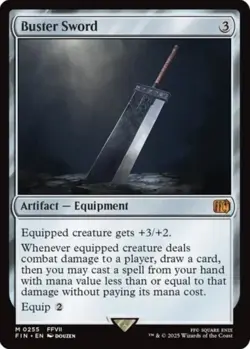Magic the Gathering Buster Sword 0255 Final Fantasy NM - Image 1