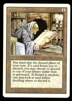 MTG Library of Leng Revised Edition Regular Uncommon - LP - Single Owner - Image 1