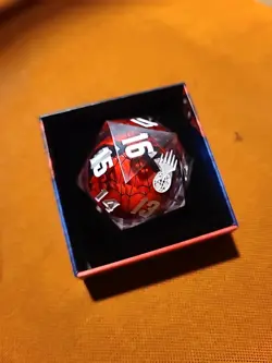 MagicCon Exclusive Atlanta 2025 SPIDER-MAN Large Liquid D20 Spindown NIB MTG - Image 2