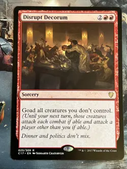 1x Disrupt Decorum Commander 2017 LP MTG Magic the Gathering x1 mKE - Image 3