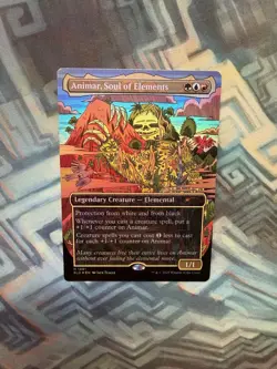 MTG Rainbow Foil Animar, Soul of Elements EX+/NM- Secret Lair Drop - Image 1