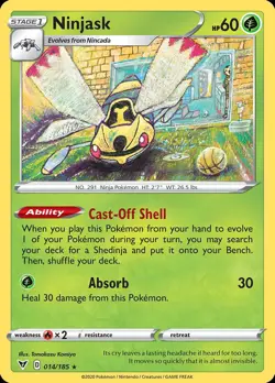 Pokemon Ninjask (14/203) Vivid Voltage LP - Image 1