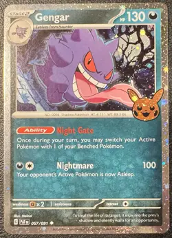 Gengar #57/91 Cosmos Holo Pokemon Card TCG Halloween Trick Or Trade 2024 - Image 1