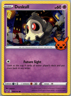 Pokemon - Duskull - 069/185 - Trick Or Trade - NM/M - Image 1