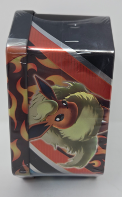 Pokemon TCG Eevee Evolutions Tin 2021 [ Flareon V ] NEW SEALED IN PLASTIC - Image 2