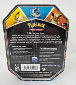 Pokemon TCG Eevee Evolutions Tin 2021 [ Flareon V ] NEW SEALED IN PLASTIC - Image 3