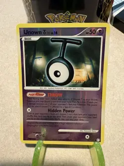 Pokemon TCG Unown T 67/123 Uncommon Reverse Holo Mysterious Treasures MP - Image 1