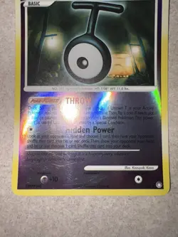 Pokemon TCG Unown T 67/123 Uncommon Reverse Holo Mysterious Treasures MP - Image 4