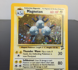 Pokemon Magneton Base Set 2 9/130 Unlimited Holo Rare - MP/HP - Image 5
