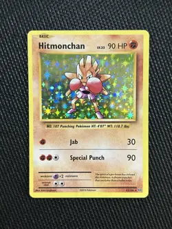 Hitmonchan TCG 2016 Pokemon XY Evolutions Holo Rare 62/108 NM - Image 3