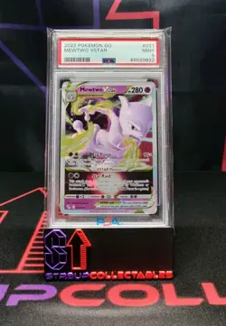 2022 Pokemon Go Mewtwo VSTAR #031 PSA 9 MINT - Image 1