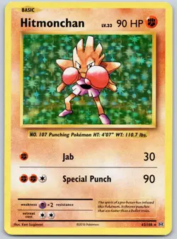 Hitmonchan 62/108 (NM) - XY: Evolutions - Holo Rare - Pokemon TCG - Image 1