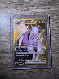 Pokemon TCG Team Rocket's Mewtwo EX 240/182 Destined Rivals Hyper Rare Holo 280. - Image 3