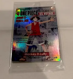 One Piece College Basketball US Voyage Monkey D. Luffy Trading Card UNOPENED - Image 1
