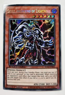 Skull Archfiend of Lightning #SGX3-ENE01 Secret Rare 1st Edition Yugioh - Image 1