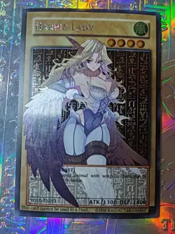 3 Cards Yu Gi Oh Full Art Egyptian Gods Ra Harpy Dark Magician Girl Oil Holo - Image 5