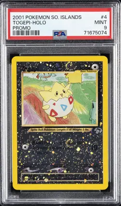 2001 POKEMON SOUTHERN ISLANDS PROMO #4 TOGEPI-HOLO PSA 9 - Image 1