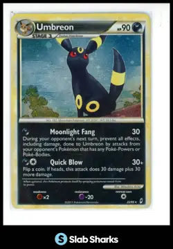 2011 POKEMON CALL OF LEGENDS #22/95 UMBREON RARE HOLO - Image 1