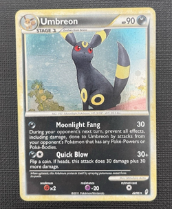 Umbreon #22/95 Call of Legends Pokemon Holo Rare LP English 2011 - Image 2