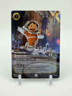 Disney Lorcana TCG Lilo Best Explorer Ever Enchanted Card 238/204 - Image 1