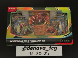 Pokemon TCG Incineroar ex and Torterra ex Special Collection Box, NEW, SEALED - Image 1