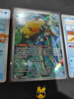 Pokemon Misty's Psyduck AR set 144/138 s10s Destined Rivals Indonesia NM-Mint - Image 4