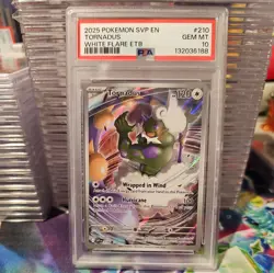 2025 POKEMON SVP EN-SV BLACK STAR PROMO #210 TORNADUS PSA 10 - Image 1
