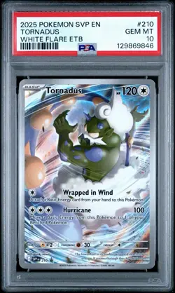 2025 POKEMON SVP EN-SV BLACK STAR PROMO #210 TORNADUS PSA 10 - Image 1