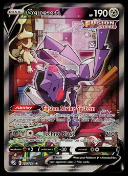 Pokemon Card - Genesect V Fusion Strike 255/264 Alternate Full Art - Image 1