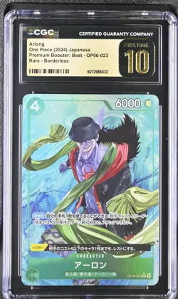 CGC PRISTINE 10 ONE PIECE Card Game Premium BEST Arlong Parallel Japanese - Image 1