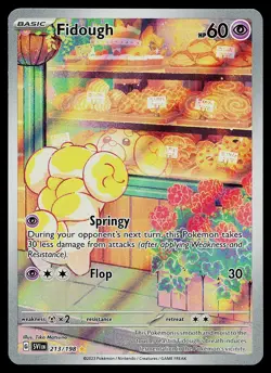 Pokemon Card - Fidough Scarlet & Violet Base Set 213/198 Illustration Rare - Image 1