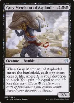 MRM FR/VF Marchand gris d'AsphodCle (Gray Merchant of Asphodel) MTG Magic THB - Image 1