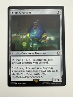 Steel Overseer MTG Magic the Gathering Card NM Near Mint PIP - Image 1