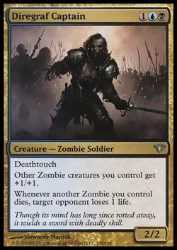 MTG DIREGRAF CAPTAIN EXC - CAPITANO DEL CIMITERO DI GUERRA - DKA - MAGIC - Image 1