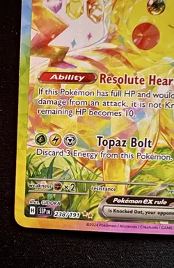 Pokemon TCG Pikachu EX 238/191 Special Illustration Rare SIR Surging Sparks NM - Image 2